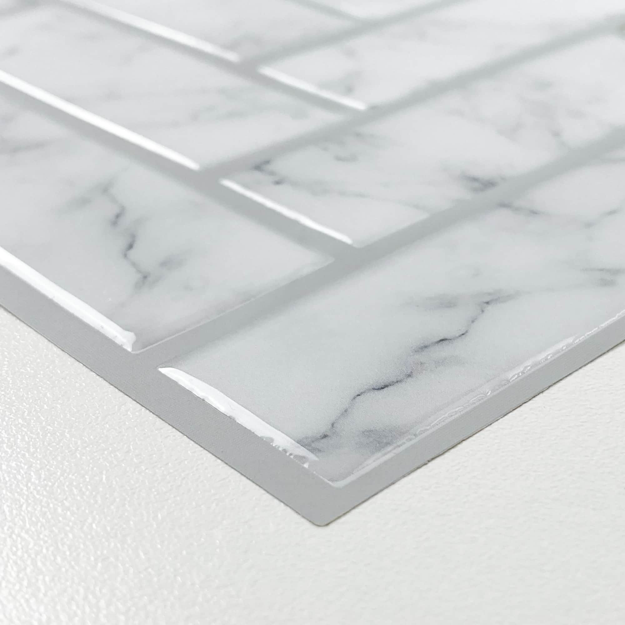 RoomMates Marble Herringbone Peel & Stick Sticktile